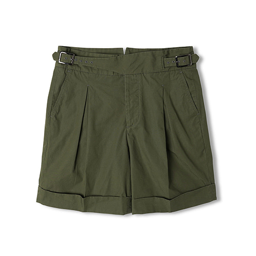 반츠 BTB Cotton Weather Cloth Gurkha Shorts - Olive