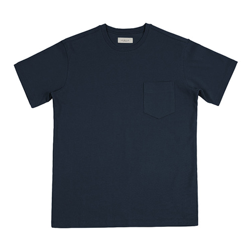 솔티 3N605 Coverstitch Poket T-Shirts 네이비