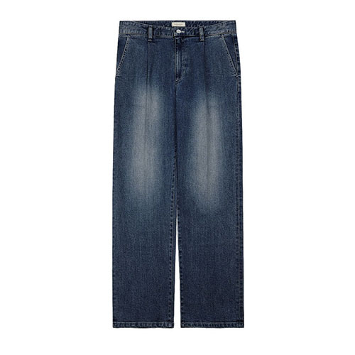 솔티 806 Washed Denim Trousers (Mid Blue)