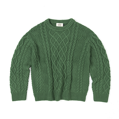 암피스트 Chunky Grandma Sweater Green