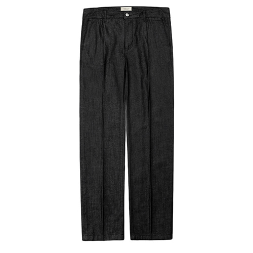 솔티 802 One Wash Denim Trousers (Black)