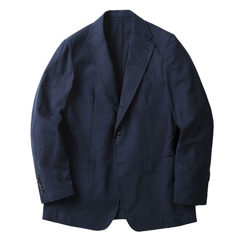 솔티 Linen Cotton Summer Jacket (Navy)