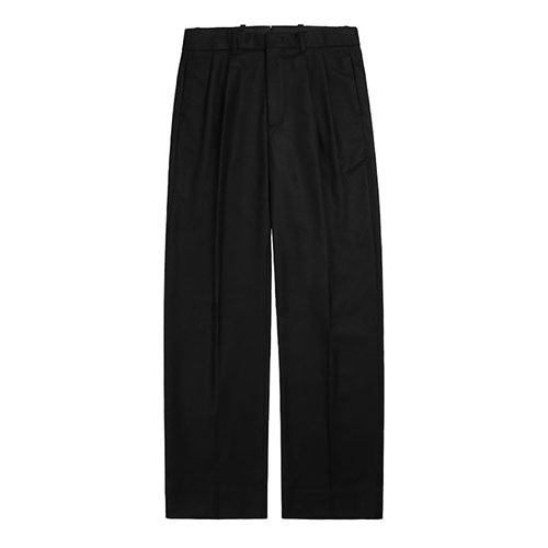 솔티 Bonheur Wide Wool Trousers (Black)