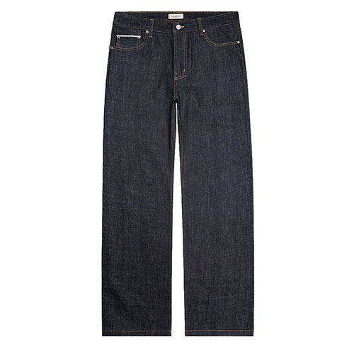 솔티 078 Raw Selvedge denim Jeans (Indigo Blue)