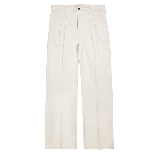 솔티 HBT Two Pleats Cotton Pants (Ivory)