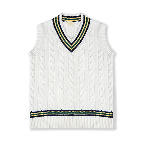 드베르망 cricket knit vest (ivory)