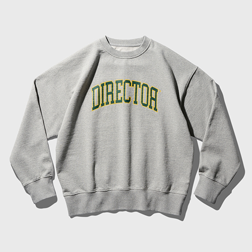 암피스트 DTRO+AFST Director Sweat Shirts(2C Print)8% Melange Grey(New Wide Fit)